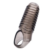 Дымчатая насадка с рёбрышками и подхватом мошонки ToyFa XLover - 12,5 см. Дымчатая насадка с рёбрышками и подхватом мошонки ToyFa XLover - 12,5 см.