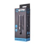 Дымчатая насадка с рёбрышками и подхватом мошонки ToyFa XLover - 12,5 см