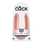 Телесный двусторонний фаллоимитатор U-Shaped Large Double Trouble - 44,4 см