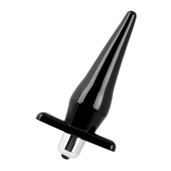 Черная водонепроницаемая вибровтулка Black Red - 12,7 см