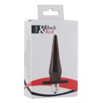 Черная водонепроницаемая вибровтулка Black Red - 12,7 см
