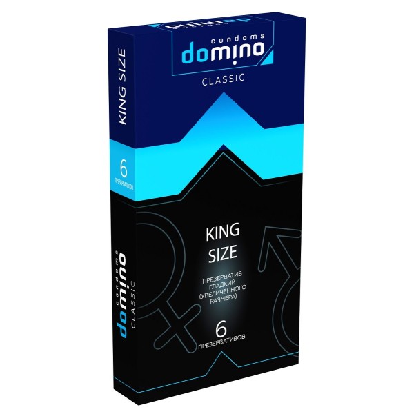 Презервативы увеличенного размера DOMINO Classic King size - 6 шт