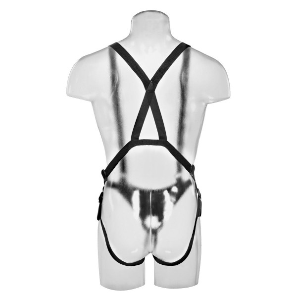 Страпон-система с телесной насадкой 10  Hollow Strap-On Suspender System - 25 см