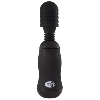 Чёрный вибромассажёр для эрогенных зон BoomBoom Power Wand - 18 см.