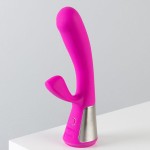 Розовый интерактивный вибратор Kiiroo Ohmibod Fuse - 18 см