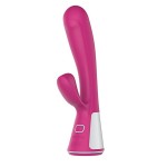 Розовый интерактивный вибратор Kiiroo Ohmibod Fuse - 18 см