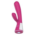 Розовый интерактивный вибратор Kiiroo Ohmibod Fuse - 18 см