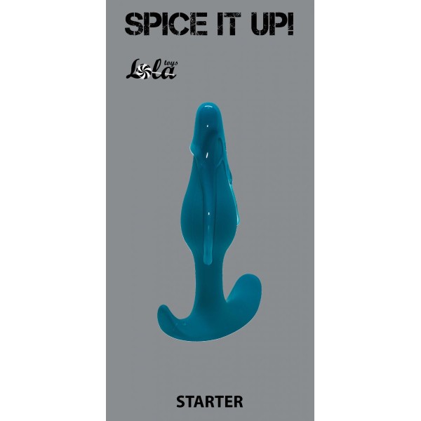 Бирюзовая анальная пробка Starter - 10,5 см