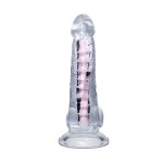 Прозрачный гибкий фаллоимитатор Paret - 18 см