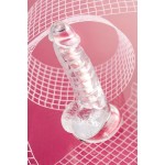 Прозрачный гибкий фаллоимитатор Paret - 18 см
