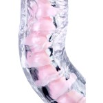 Прозрачный гибкий фаллоимитатор Paret - 18 см