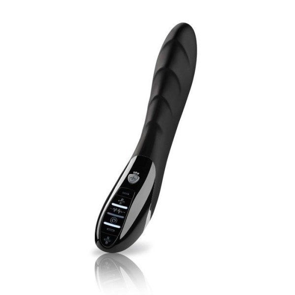 Вибратор с электростимуляцией Sizzling Simon Black Edition - 27 см