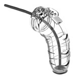 Прозрачный мужской пояс верности со стимулятором уретры Cock Cage Model 17 Chastity 55