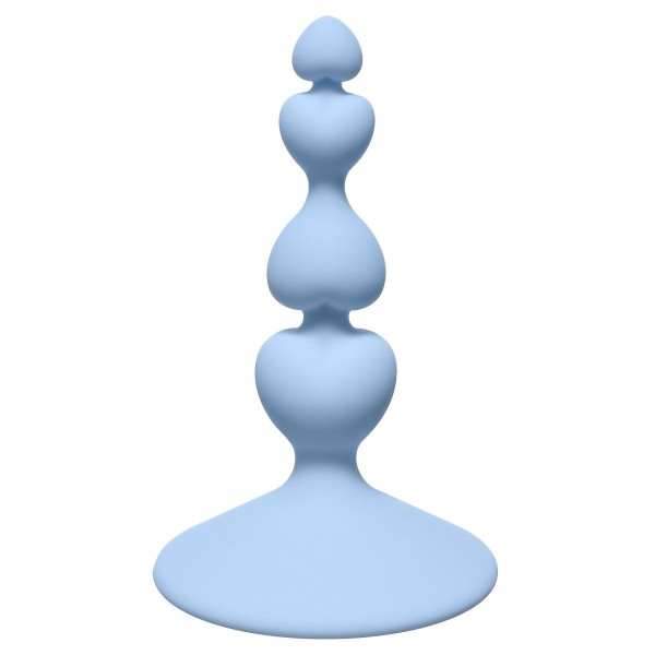 Голубая анальная пробка Sweetheart Plug Blue - 10 см