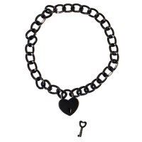 Черный ошейник Embrace с ключиком Черный ошейник Embrace с ключиком