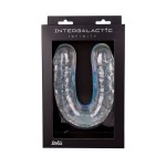 Прозрачный двусторонний фаллоимитатор Infinity - 33,5 см
