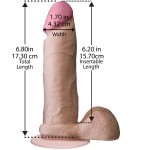 Реалистичный фаллоимитатор The Realistic Cock ULTRASKYN 6” на присоске - 17,3 см