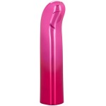 Розовый изогнутый мини-вибромассажер Glam G Vibe - 12 см