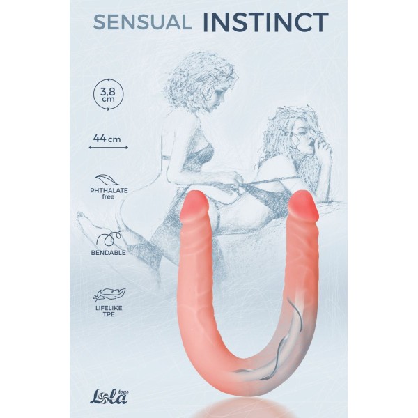 Гнущийся фаллоимитатор Sensual Instinct - 44 см