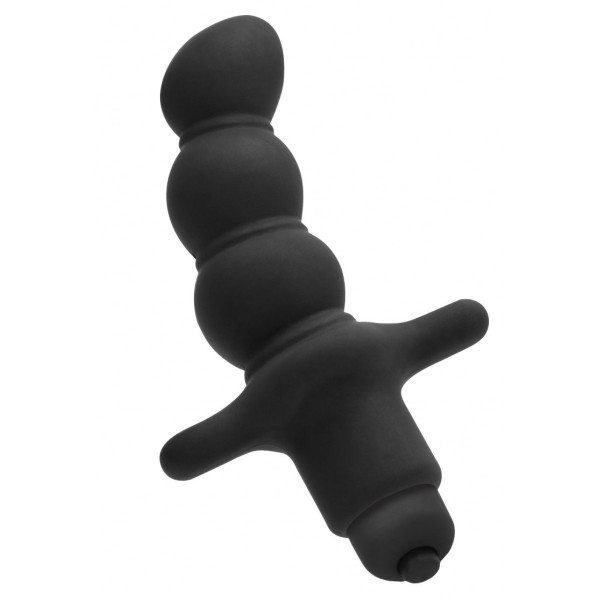 Черный анальный вибростимулятор N 53 Anal Finger Stimulator - 16,5 см