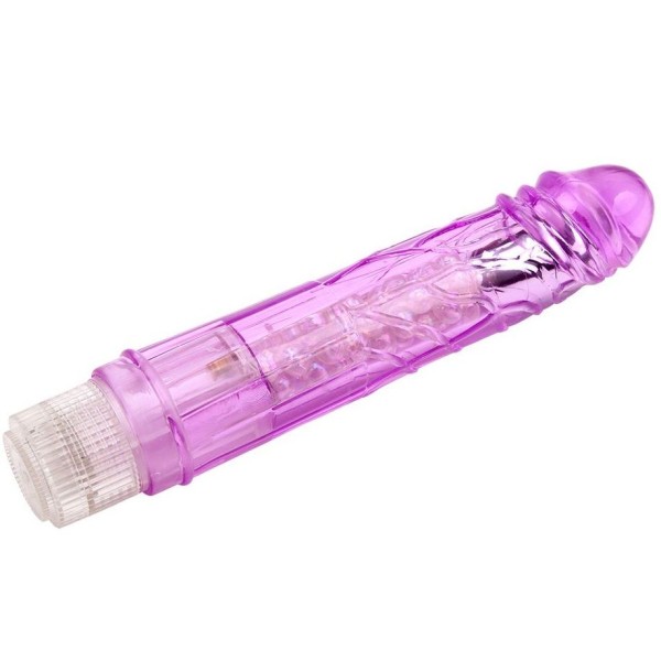 Фиолетовый вибратор Glitters Boy - 26,5 см
