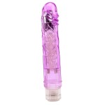 Фиолетовый вибратор Glitters Boy - 26,5 см