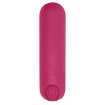 Розовая перезаряжаемая вибропуля 7 Speed Rechargeable Bullet - 7,7 см