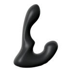 Черный анальный вибростимулятор P-Spot Milker - 14 см