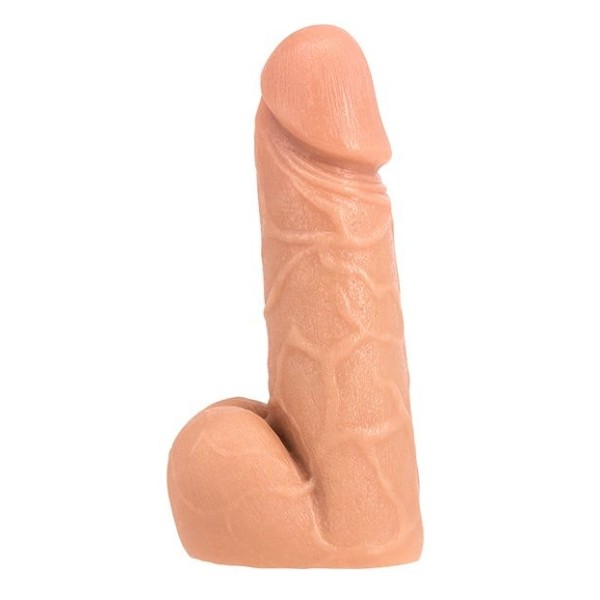 Телесный фаллоимитатор SO REAL REALISTIC 7INCH DONG   BALLS - 18 см