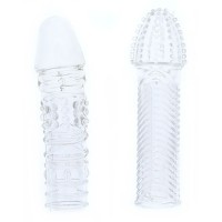 Комплект из 2 прозрачных насадок на пенис PENIS EXTENDER PACK Комплект из 2 прозрачных насадок на пенис PENIS EXTENDER PACK