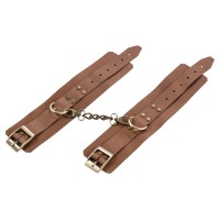 Коричневые кожаные наручники Maya Коричневые кожаные наручники Maya