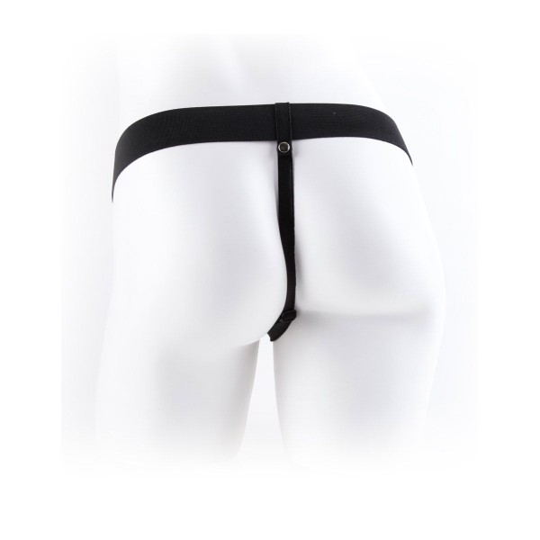 Полый мужской фаллопротез Hollow Strap-On with Balls - 24 см