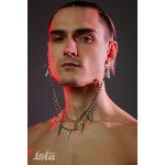 Зажимы на соски Spiky с шипами на цепочке