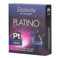 Стимулирующая насадка с усиками и шипиками Platino Ураган 