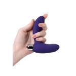 Фиолетовый вибростимулятор простаты Bruman - 12 см