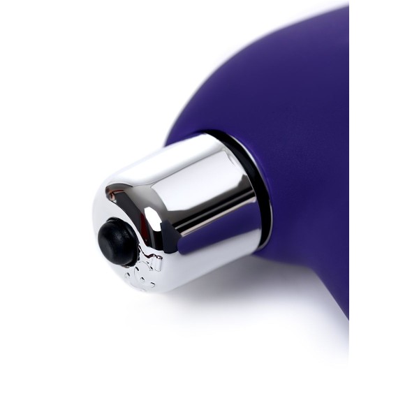 Фиолетовый вибростимулятор простаты Bruman - 12 см