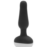 Анальная вибропробка чёрного цвета NOVICE REMOTE CONTROL PLUG BLACK - 10,2 см