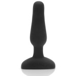 Анальная вибропробка чёрного цвета NOVICE REMOTE CONTROL PLUG BLACK - 10,2 см