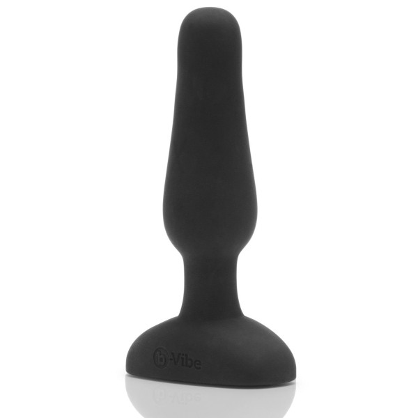 Анальная вибропробка чёрного цвета NOVICE REMOTE CONTROL PLUG BLACK - 10,2 см