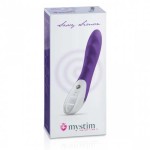 Фиолетовый вибратор Mystim Sassy Simon - 27 см