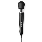 Черный вибратор Doxy Die Cast Wand Massager - 34 см