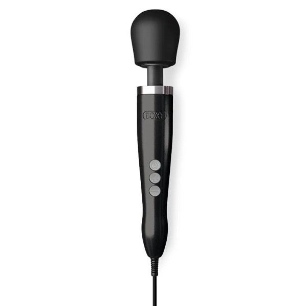Черный вибратор Doxy Die Cast Wand Massager - 34 см