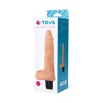 Телесный мультискоростной вибратор-реалистик A-toys - 19,8 см