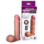 Фаллическая насадка для страпона UNICOCK 8  - 20 см