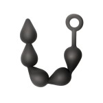 Чёрная анальная цепочка Black Edition Anal Super Beads - 40 см
