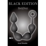 Чёрная анальная цепочка Black Edition Anal Super Beads - 40 см