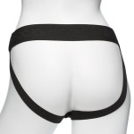 Черный полый страпон с креплением Body Extensions BE Strong - 19,05 см