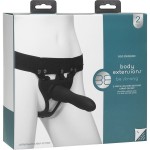 Черный полый страпон с креплением Body Extensions BE Strong - 19,05 см