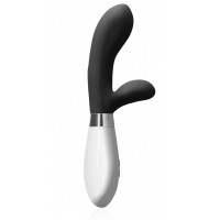 Черный вибратор-кролик Achilles - 20,5 см. Черный вибратор-кролик Achilles - 20,5 см.