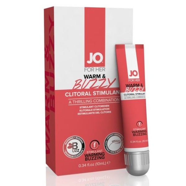 Клиторальный крем JO WARM   BUZZY CLITORAL GEL - 10 мл